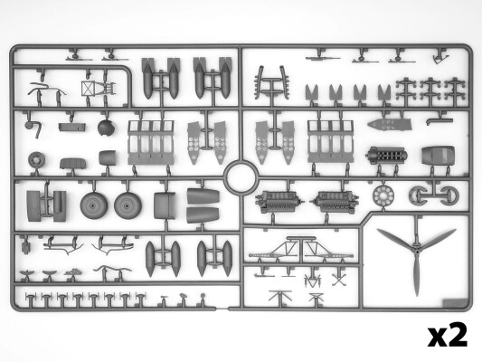 Збірна модель 1/48 Набір Аеродром бомбардувальної групи Люфтваффе ICMDS 4805 детальное изображение Самолеты 1/48 Самолеты