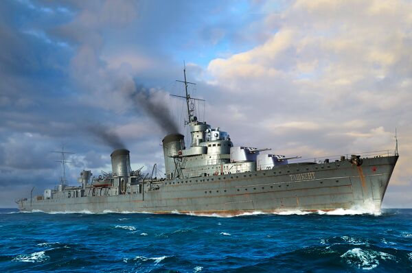 Сборная модель эсминеца «Ташкент» 1942 детальное изображение Флот 1/700 Флот