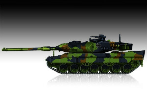 Сборная модель 1/72 Немецкий основной боевой танк Леопард 2А6 Трумпетер 07191 детальное изображение Бронетехника 1/72 Бронетехника