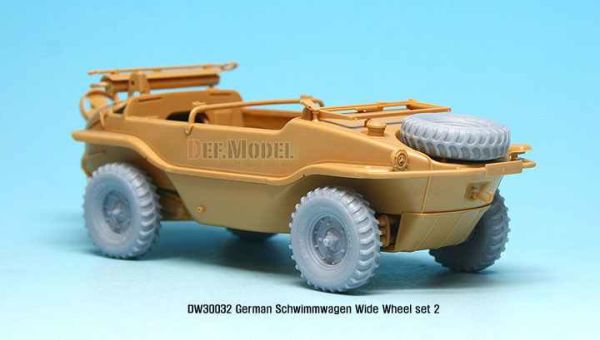 WW2 German Schwimmwagen Wide Wheel set 2 - DEKA  детальное изображение Смоляные колёса Афтермаркет