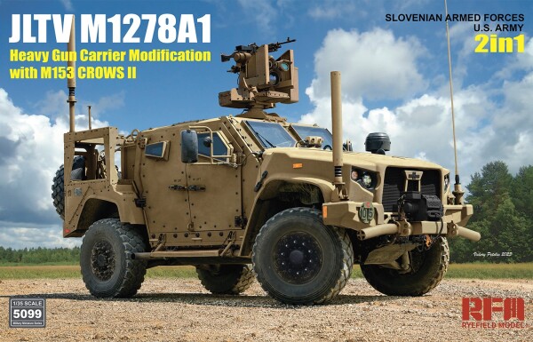 Збірна модель 1/35 Бронеавтомобіль JLTV M1278A1 з M153 CROWS II (2в1) Rye Field Model RM-5099 детальное изображение Автомобили 1/35 Автомобили