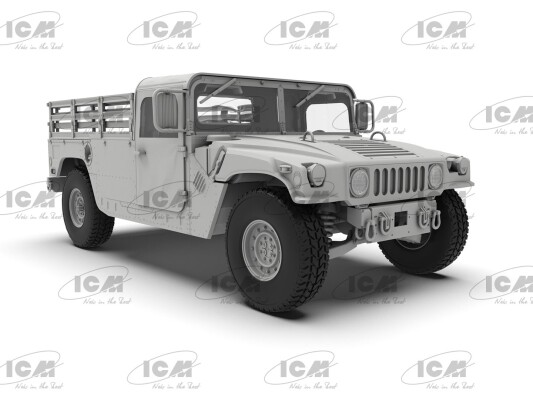 Збірна модель 1/35 Бронеавтомобіль Humvee М1097А2 транспортер вантажів ICM 35436 детальное изображение Автомобили 1/35 Автомобили