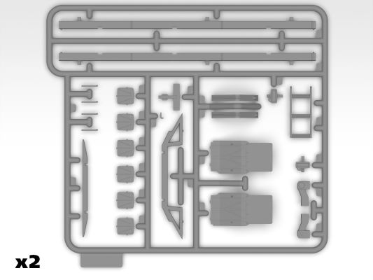 Армейский 6-колесный автомобиль с закрытым кузовом КАМАЗ детальное изображение Автомобили 1/35 Автомобили