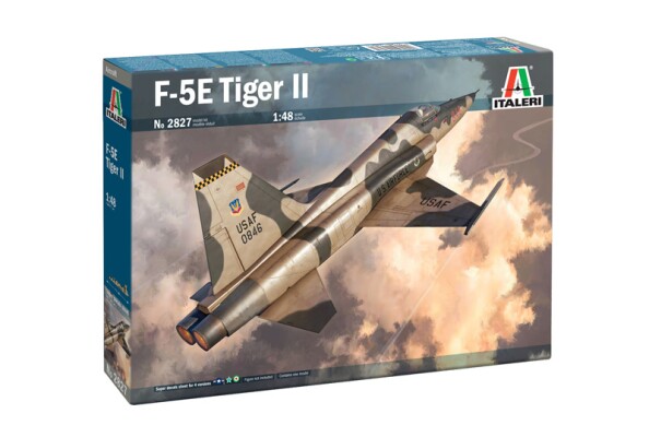 Cборная модель 1/48 Самолет F-5E Тигр II Италери 2827 детальное изображение Самолеты 1/48 Самолеты