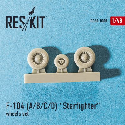 F-104 (A/B/C/D) &quot;Starfighter&quot; wheels set (1/48) детальное изображение Смоляные колёса Афтермаркет