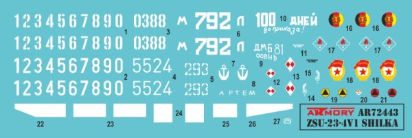 Сборная модель 1/72 Самоходная зенитная установка Шилка 23-4В1 мод. 1970 г Armory Models Group 72443 детальное изображение Зенитно ракетный комплекс Военная техника