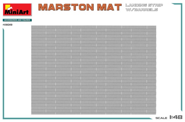 Збірна модель 1/48 Злітно-посадкова смуга Marston Mat з бочками MiniArt 49019 детальное изображение Аксессуары Диорамы
