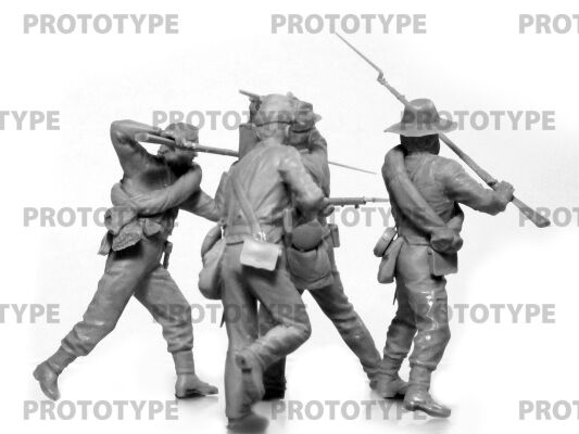 Пехота Конфедерации (Гражданская война в США) набор №2 детальное изображение Фигуры 1/35 Фигуры