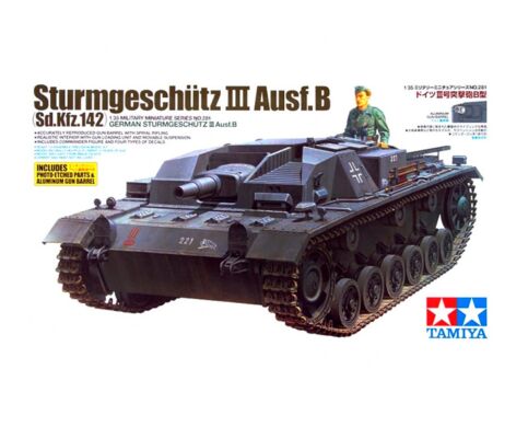 Scale model 1/35 German self-propelled gun Sturmgeschütz III AUSF.B Tamiya 35281 детальное изображение Бронетехника 1/35 Бронетехника