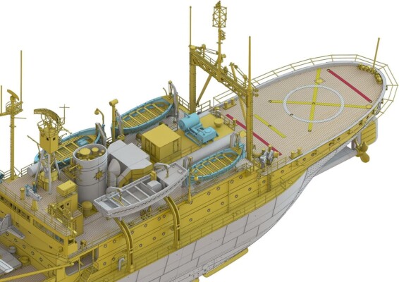 Збірна модель 1/250 Японський криголам «Soya» Hasegawa 68080 детальное изображение Гражданский флот Флот