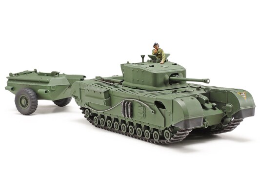 Збірна модель 1/48 Британський танк  Churchill Mk.VII - Crocodile Tamiya 32594 детальное изображение Бронетехника 1/48 Бронетехника