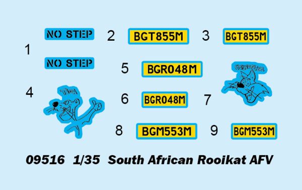 Сборная модель южноафриканской ББМ Rooikat детальное изображение Бронетехника 1/35 Бронетехника