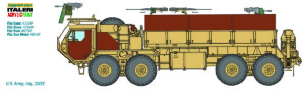 Збірна модель 1/35 Військова вантажівка HEMTT Italeri 6510 детальное изображение Автомобили 1/35 Автомобили