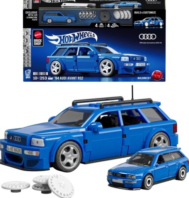 Коллекционная машинка-конструктор Mattel Brick Shop Hot Wheels Speed Audi (JGR28) детальное изображение Hot Wheels 