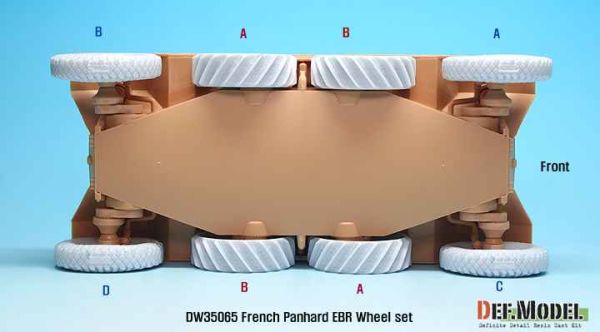 French Panhard EBR Sagged Wheel set детальное изображение Смоляные колёса Афтермаркет