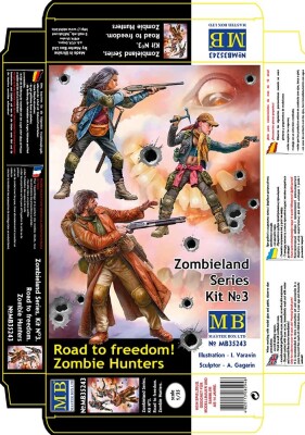 Збірна модель 1/35 Комплект Zombieland Series комплект №3 Дорога до волі. Мисливці на зомбі MasterBox 35243 детальное изображение Фигуры 1/35 Фигуры