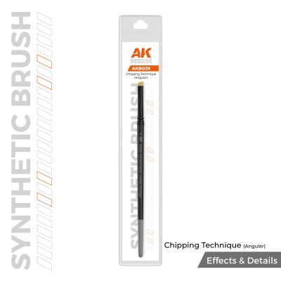 Кисть - Техника нанесения сколов (угловая кисть) AK-interactive AKB029 детальное изображение Кисти Инструменты