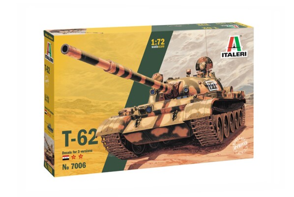 Збірна модель 1/72 Танк Т-62 Italeri 7006 детальное изображение Бронетехника 1/72 Бронетехника