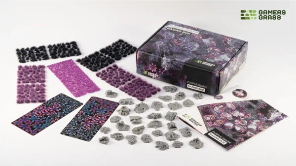 Набір для декорування підставок фіолетовий рій Purple Swarm Basing Box Gamers Grass GGSB-PSBB детальное изображение Наборы деталировки Диорамы