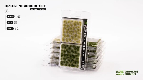 Набір пучків трави зелений луг Green Meadow (4-6 мм) Gamers Grass GGSET-GM детальное изображение Наборы деталировки Диорамы