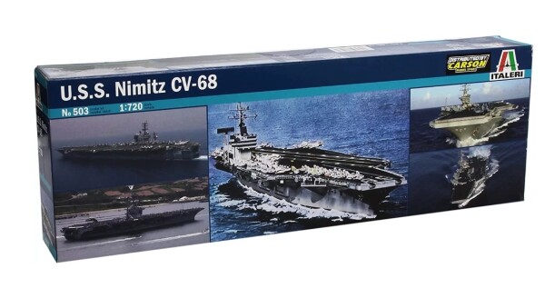 Збірна модель 1/720 Авіаносець США &quot;Nimitz&quot; CVN-68 CVN-68 Italeri 0503 детальное изображение Флот 1/720 Флот