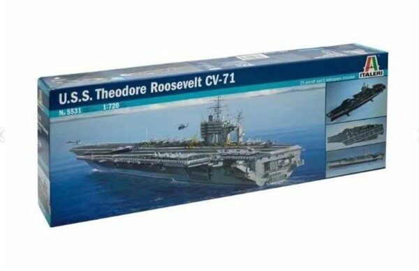 Збірна модель 1/720 Авіаносець США Roosevelt Italeri 5531 детальное изображение Флот 1/720 Флот