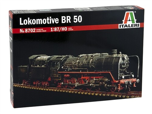 Збірна модель 1/87 Німецький Lokomotive BR50 Italeri 8702 детальное изображение Железная дорога 1/87 Железная дорога