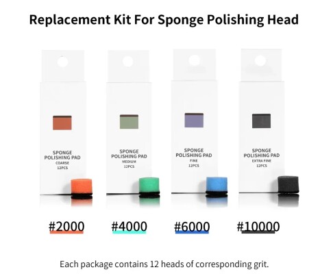 Set of polishing sponges #4000 (Medium) (12 pcs) DSPIAE SPP-02 детальное изображение Разное Инструменты