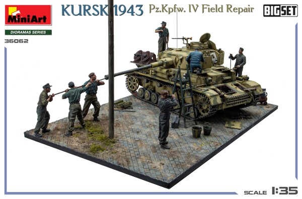 Сборная модель 1/35 Курск 1943 Pz.Kpfw. IV Полевой ремонтный комплект (большой набор) Miniart 36062 детальное изображение Бронетехника 1/35 Бронетехника