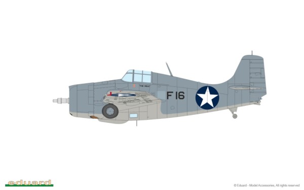 Збірна модель 1/48 Літак F4F-4 Wildcat ранній Eduard 82202 детальное изображение Самолеты 1/48 Самолеты