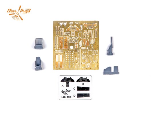 Збірна модель 1/48 Літак XA2D-1 Skyshark Clear Prop 4802 детальное изображение Самолеты 1/48 Самолеты