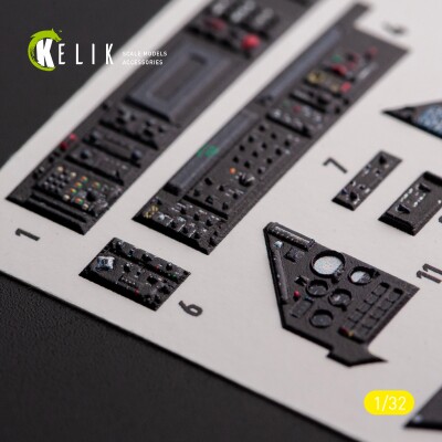 Mirage 2000D/N 3D decal interior for Kitty Hawk/Zimi models 1/32 KELIK K32025 детальное изображение 3D Декали Афтермаркет