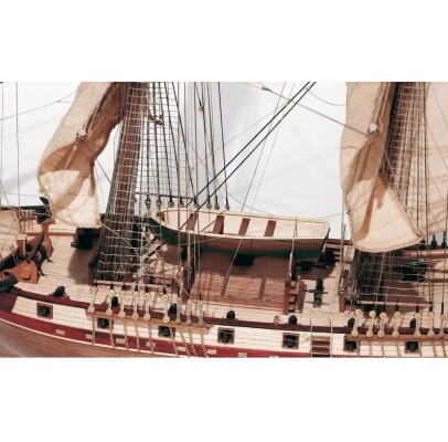 Scale wooden model 1/80 Pirate brigantine &quot;Corsair&quot; OcCre 13600 детальное изображение Корабли Модели из дерева