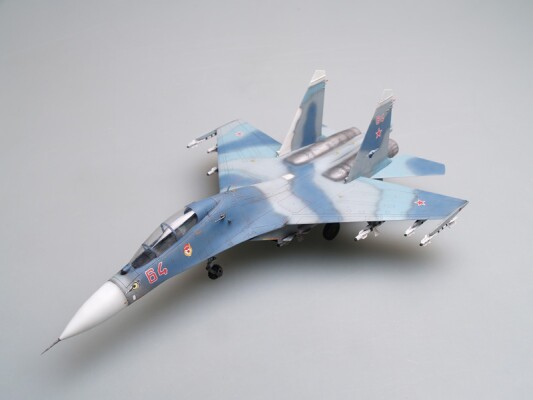 Збірна модель 1/72  Винищувач Su-27UB Flanker C Fighter Trumpeter 01645 детальное изображение Самолеты 1/72 Самолеты