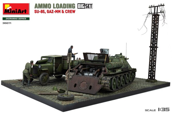 Збірна модель 1/35 Завантаження боєприпасів (SU-85, Газ-ММ та екіпаж). Великий набір MiniArt 36071 детальное изображение Бронетехника 1/35 Бронетехника