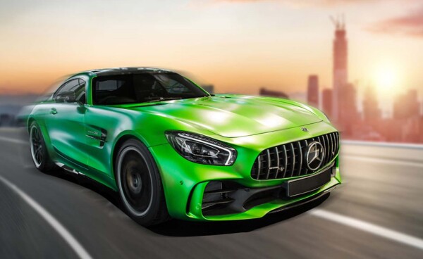 Сборная модель конструктор 1/43 Build 'n Race Mercedes AMG GT R (Green) Revell 23153 детальное изображение Автомобили Конструкторы