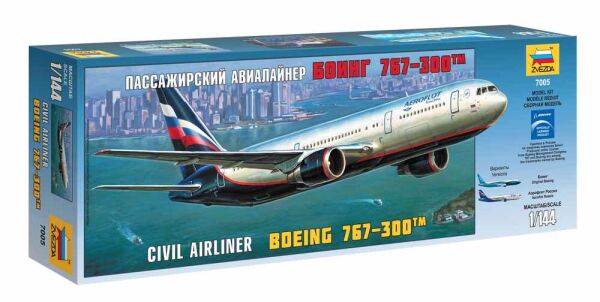 Пасс. авиалайнер &quot;Боинг 767-300&quot; детальное изображение Самолеты 1/144 Самолеты