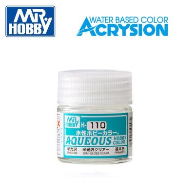 Aqueous Hobby Colors (10 ml) Premium Clear Semi-Gloss / Лак полуглянцевый детальное изображение Акриловые краски Краски