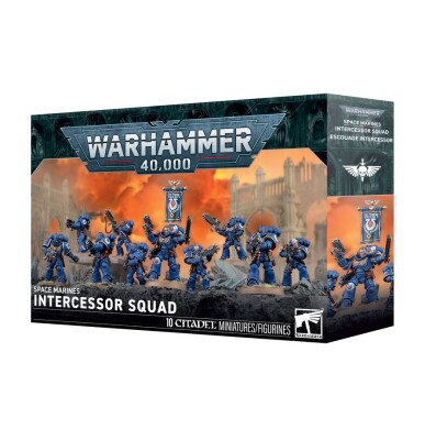 Игровой набор Warhammer 40000 - SPACE MARINES: INTERCESSOR SQUAD детальное изображение Ультрамарины Космические Десантники