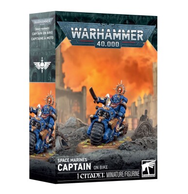 Игровой набор Warhammer 40000 - SPACE MARINES: CAPTAIN ON BIKE детальное изображение Ультрамарины Космические Десантники