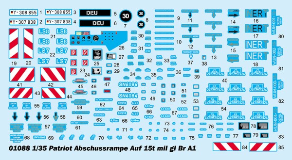 Scale model 1/35 Patriot Abschussrampe Auf 15t mil gl Br A1 based on the MAN Trumpeter 01088 детальное изображение Зенитно ракетный комплекс Военная техника