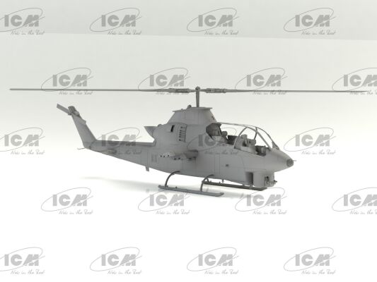 Scale mode 1/35l of the AH-1G Cobra attack helicopter (late production) ICM 53031 детальное изображение Вертолеты 1/35 Вертолеты