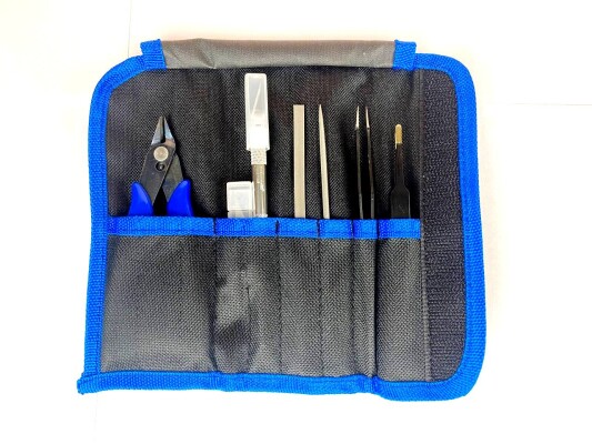 Tool set 8 positions (nippers, tweezers, needle file, knife, case) детальное изображение Разное Инструменты