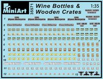 Wine bottles and wooden crates детальное изображение Аксессуары 1/35 Диорамы