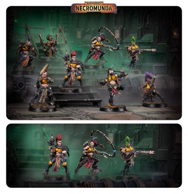 Игровой набор Warhammer - NECROMUNDA: ESCHER BLADES OF THE MATRIARCH детальное изображение Necromunda WARHAMMER 40,000