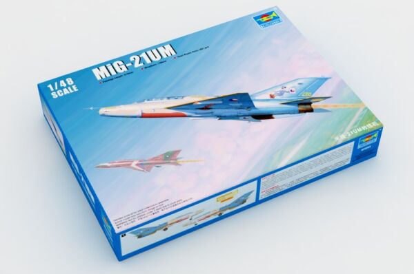 Сборная модель 1/48 Учебно-тренировочный самолет MiG-21UM Трумпетер 02865 детальное изображение Самолеты 1/48 Самолеты