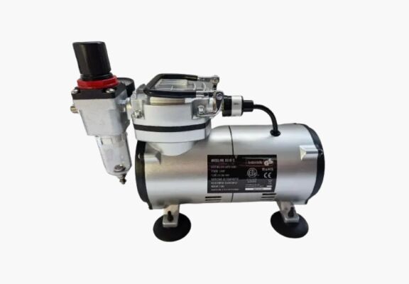 The as-18-2 airbrush compressor is oil-free, with a gearbox and a filter детальное изображение Компрессоры Инструменты