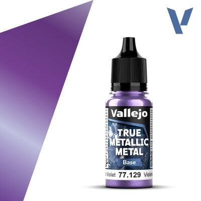 Акрилова фарба Небесно-фіолетовий Базовий (Celestial Violet Base) Vallejo True Metallic Metal VAL 77129 детальное изображение True Metallic Metal Vallejo