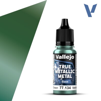 Акрилова фарба Сутінково-зелений Базовий (Dusken Green Base) Vallejo True Metallic Metal VAL 77134 детальное изображение True Metallic Metal Vallejo