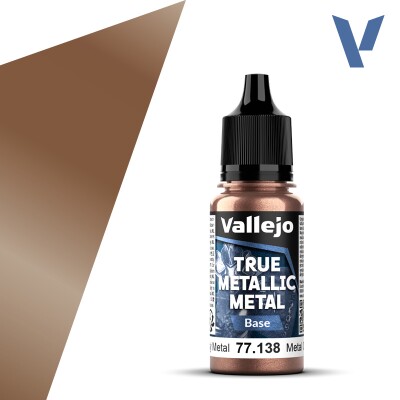 Акрилова фарба Іржавий метал Базовий (Rusty Metal Base) Vallejo True Metallic Metal VAL 77138 детальное изображение True Metallic Metal Vallejo